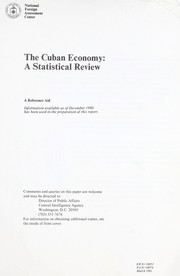 The Cuban economy by National Foreign Assessment Center (U.S.)
