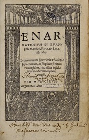Cover of: Enarrationum in evangelia Matthaei, Marci, & Lucae: libri duo