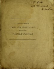 Cover of: A continuation of facts and observations relative to the variolae vaccinae, or cow pox by Edward Jenner