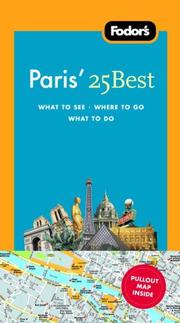 Cover of: Fodor's Paris' 25 Best, 7th Edition (25 Best) by Fodor's