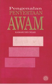 Cover of: Pengenalan Penyertaan Awam by 