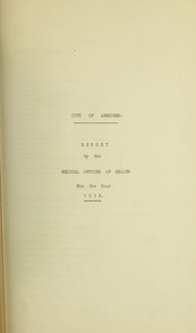 Cover of: [Report 1938]