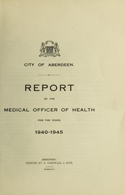 Cover of: [Report 1940-1945]