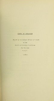 [Report 1951] by Kincardineshire (Scotland). County Council
