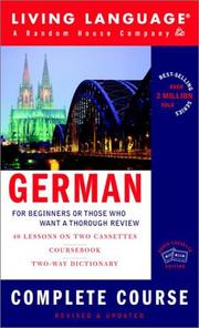 Cover of: German Complete Course: Basic-Intermediate (LL(R) Complete Basic Courses)