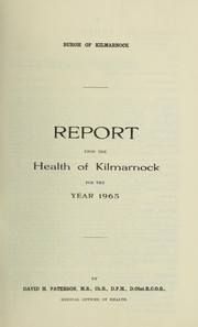 Cover of: [Report 1965] by Kilmarnock (Scotland). Council, Kilmarnock (Scotland). Council