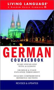 Cover of: German Coursebook: Basic-Intermediate (LL(R) Complete Basic Courses)