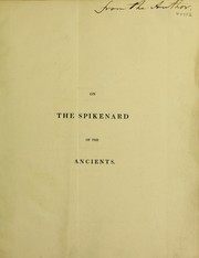 Cover of: On the spikenard of the ancients