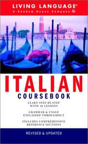 Cover of: Italian Coursebook: Basic-Intermediate (LL(R) Complete Basic Courses)
