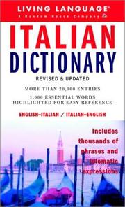 Cover of: Italian Dictionary (LL(R) Complete Basic Courses)