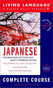 Cover of: Japanese Complete Course by 