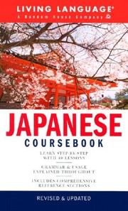 Cover of: Japanese Coursebook by Living Language