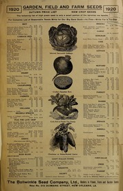 Cover of: Garden, field and farm seeds by Bollwinkle Seed Company