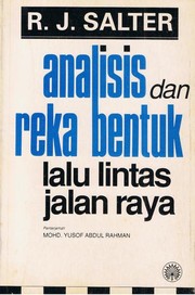 Analisis dan Reka  Bentuk  Lalu Lintas Jalan  Raya 1994 