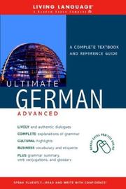 Cover of: Ultimate German Advanced (Book) (LL(R) Ultimate Advanced Course)