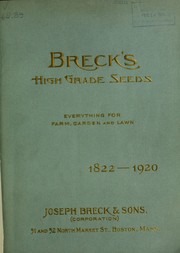 Cover of: Breck's high grade seeds: everything for farm, garden and lawn