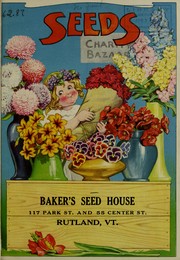 Cover of: Price list of Baker's high grade vegetable and flower seeds for 1920