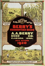 Cover of: Berry's guaranteed seeds by A.A. Berry Seed Company