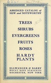 Cover of: Abridged catalog of new and noteworthy trees, shrubs, evergreens, fruits roses, hardy plants