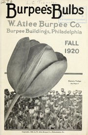 Cover of: Burpee's bulbs by W. Atlee Burpee Company