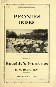 Cover of: Peonies, irises: Forty-second year