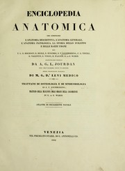 Cover of: Enciclopedia anatomica che comprende l'anatomia descrittiva, l'anatomia generale, l'anatomia patologica, la storia dello sviluppo e delle razze umane by Th. Ludw. Wilh Bischoff, A. J. L. Jourdan, Ph. Eduard Huschke, Samuel Thomas von Soemmerring, G. Henle, F. G. Theile, G. Valentin, G. Vogel, Wagner, R., G. Weber, E. Weber, Levi, M. G. Dr