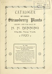 Cover of: Catalogue of choice strawberry plants