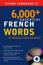 Cover of: 6,000+ Essential French Words with CD-ROM (LL(R) Essential Vocabulary)