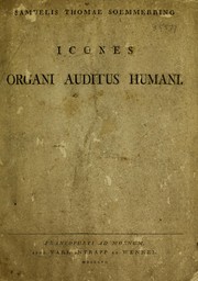 Cover of: Icones organi auditus humani