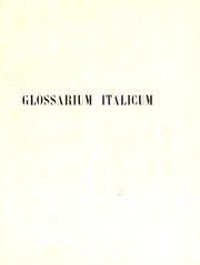 Cover of: Corpus inscriptionum italicarum antiquioris aevi ordine geographico digestum et Glossarium italicum in quo omnia vocabula continentur ex umbricis, sabinis, oscis, volscis, etruscis aliisque monumentis quae supersunt