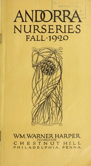 Cover of: Fall 1920 [catalog]