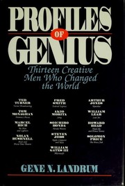 Cover of: Profiles of genius: thirteen creative men who changed the world