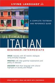 Cover of: Ultimate Italian Beginner-Intermediate (Book) (LL(R) Ultimate Basic-Intermed) by Living Language