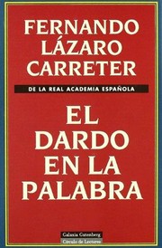 Cover of: El dardo en la palabra