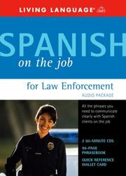 Cover of: Spanish on the Job for Law Enforcement Audio Package (Spanish on the Job)