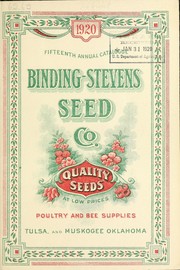 Cover of: Fifteenth annual catalogue [of] quality seeds at low prices, poultry and bee supplies