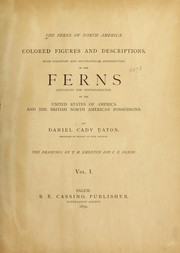 Cover of: The ferns of North America.: Colored figures and descriptions, with synonymy and geographical distribution, of the ferns (including the Ophioglossace¿) of the United States of America and the British North American possessions.