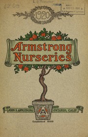 Cover of: 1920 [catalog] by Armstrong Nurseries (Ontario, Calif.)