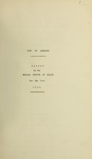 Cover of: [Report 1934]