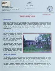 Cover of: Former Magnolia School, Putnam County, Illinois