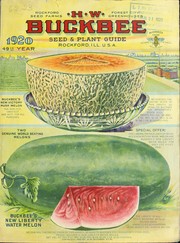 Seed and plant guide by H.W. Buckbee (Firm)
