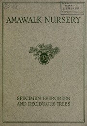 Cover of: Specimen evergreen and deciduous trees