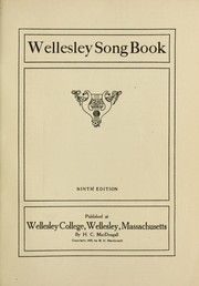 Cover of: Wellesley song book
