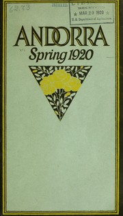 Cover of: Andorra spring 1920