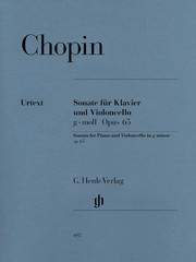 Cover of: Sonate für Klavier und Violoncello, g-moll, Opus 65: Sonata for piano and violoncello in g minor, op. 65