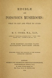 Cover of: Edible and poisonous mushrooms by M. C. Cooke