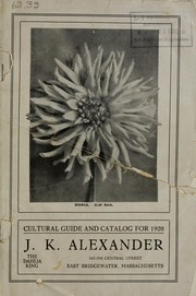 Cover of: Cultural guide and catalog for 1920