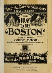 Cover of: How to see Boston