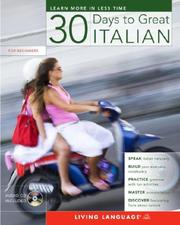 Cover of: 30 Days to Great Italian (30 Days)
