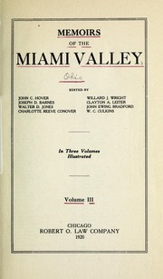 Cover of: Memoirs of the Miami valley by John C. Hover, John C. Hover